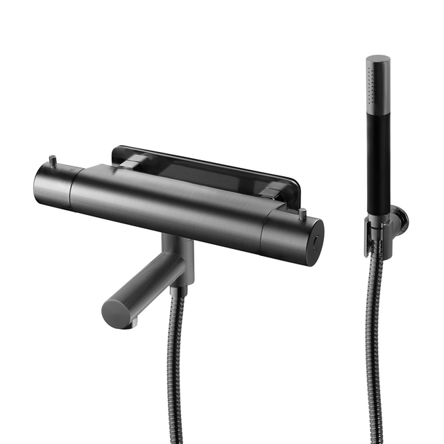 DUSCH&BADBLANDARE EVM026-160 BRUSHED BLACK CHROME | Beijerbygg Byggmaterial